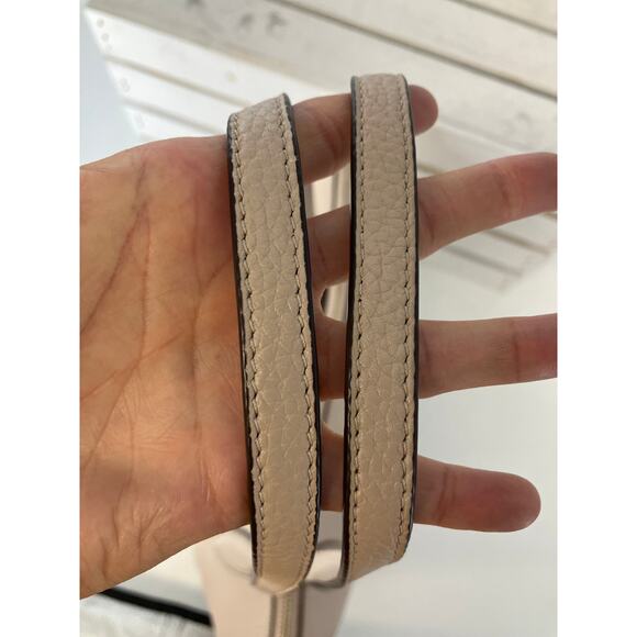 KATE SPADE NUDE, BONE COLOR PEBBLED LEATHER SHOULDER BAG - Picture 12 of 16